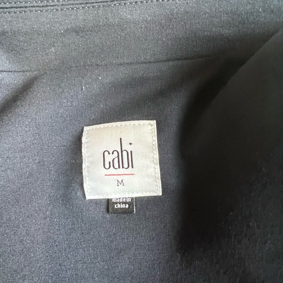 Cabi Chance Asymetrical Zip Navy Jacket Size Medium Style# 5476 - Picture 9 of 9